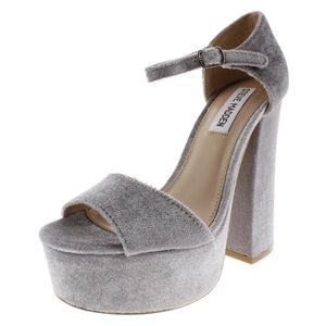Steve Madden Bonita Velvet Platform Heels